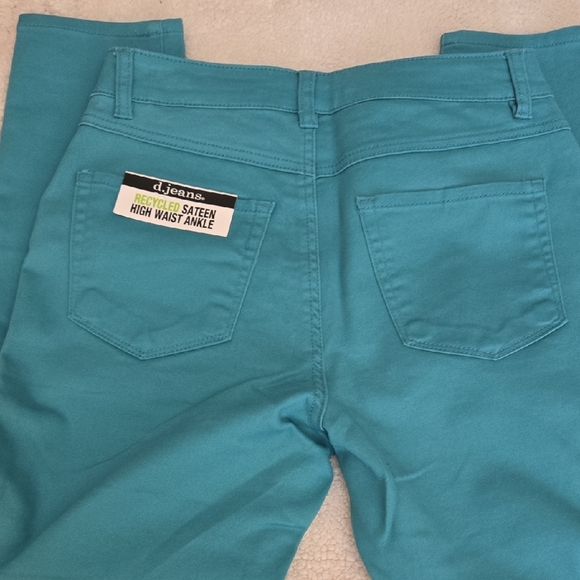 d. jeans Turquoise Denim Pants - Picture 4 of 5